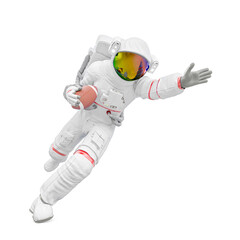 astronaut is playing american football