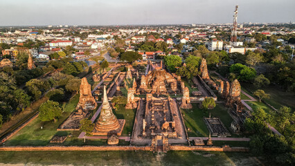 The historical city of Ayutthaya in Thailand - obrazy, fototapety, plakaty