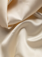 folded in a mess, the fabric is a wave of satin