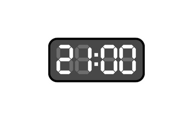 Digital clock, Alarm digital clock, Modern clock, Clock vector, Vector format, 13 to 24