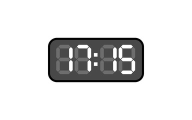 Digital clock, Alarm digital clock, Modern clock, Clock vector, Vector format, 13 to 24