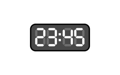 Digital clock, Alarm digital clock, Modern clock, Clock vector, Vector format, 13 to 24