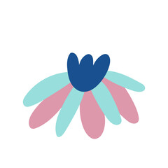 70s Retro Flower Clipart Elements