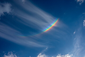 Clouds with the Rainbow - obrazy, fototapety, plakaty