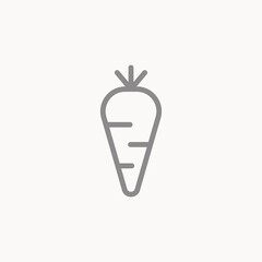 Carrot vector icon sign symbol