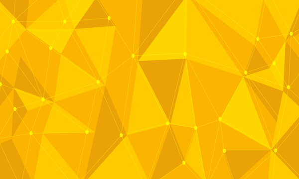 Bright background made of yellow, orange and red polygons.