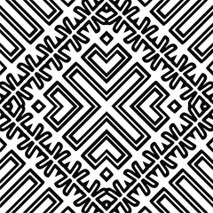 Abstract background with black and white pattern. Unique geometric vector swatch. Perfect for site backdrop, wrapping paper, wallpaper, textile and surface design. 