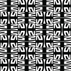 Abstract background with black and white pattern. Unique geometric vector swatch. Perfect for site backdrop, wrapping paper, wallpaper, textile and surface design. 
