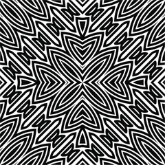 Obraz premium Abstract background with black and white pattern. Unique geometric vector swatch. Perfect for site backdrop, wrapping paper, wallpaper, textile and surface design. 