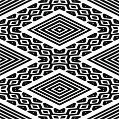 Abstract background with black and white pattern. Unique geometric vector swatch. Perfect for site backdrop, wrapping paper, wallpaper, textile and surface design. 