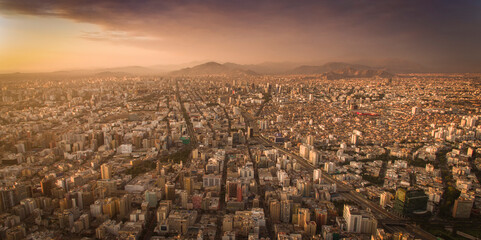 Lima city from the air, Peru
