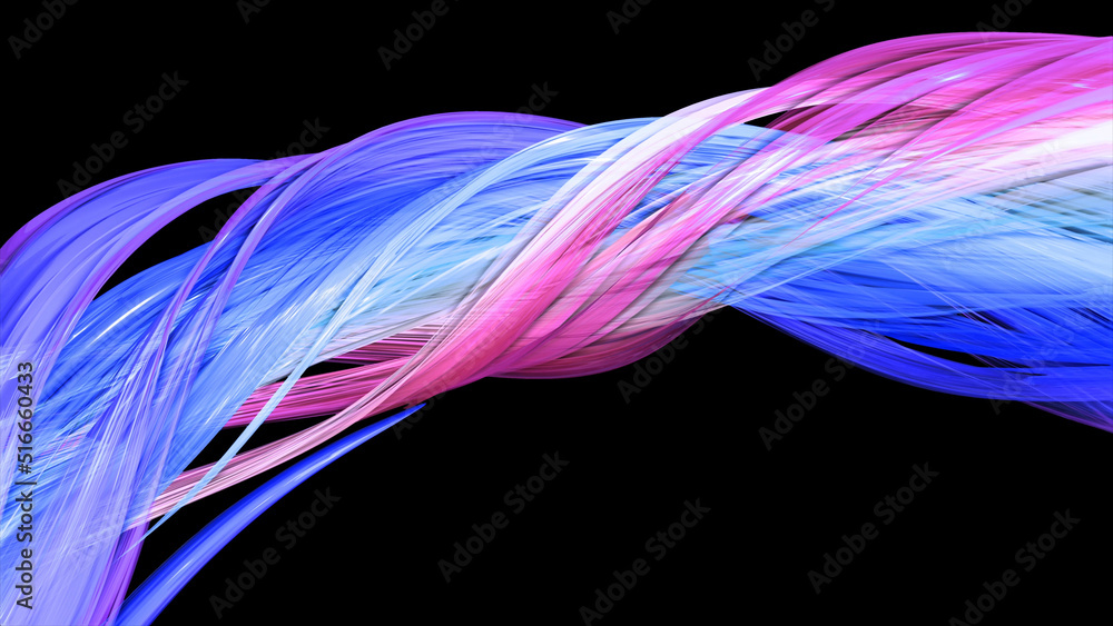 Poster creative abstract multicolor background with translucent tape. abstract stripes swirling in a circle