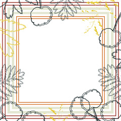 Abstract summer vector art background. Luxury wallpaper in minimalist style with leaf outline. Background for banner, poster, web, packaging, wedding invitation