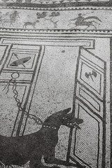 Naklejka premium Pisos de mosaicos en el parque arqueológico de Pompeya, Italia.