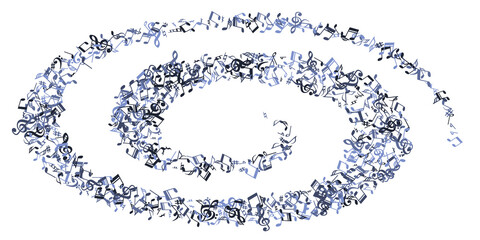 Music note icons vector design. Song notation