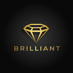 brilliant golden luxury logo