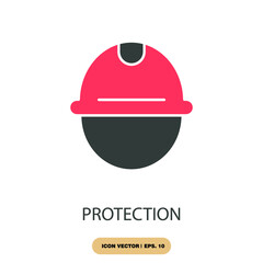 protection icons  symbol vector elements for infographic web