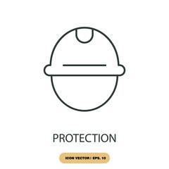 protection icons  symbol vector elements for infographic web