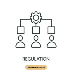 regulation icons  symbol vector elements for infographic web