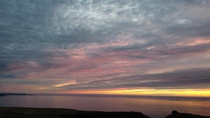Fototapeta na wymiar Mackerel Sunset