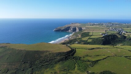 Fototapeta na wymiar Cornwall coastal view
