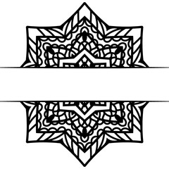 Fototapeta premium Get crafting with this Mandala Wreath Monogram Split and Heart Arrow SVG Bundle For Cut File Circle Border Wreath SVG Monogram Flower Border incorporate this design to apparel, scrapbooks or decals