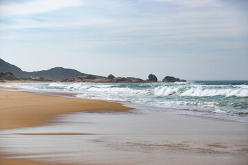 Fototapeta premium waves on the beach in brazil