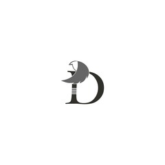 letter D logo vector illustration design