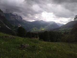 Landscape with clouds