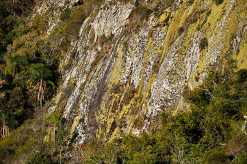 Gelain Lookout (Mirante Gelain) on a rocky cliff in Flores da Cunha, Rio Grande do Sul, Brazil