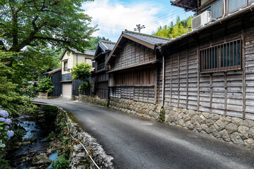Fototapeta na wymiar 静岡県焼津市にある花沢の里は重要伝統的建造物群保存地区