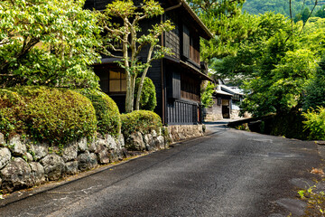 Fototapeta na wymiar 静岡県焼津市にある花沢の里は重要伝統的建造物群保存地区