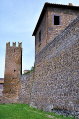 surrounding walls of the Tuscania village Italy