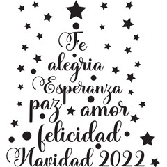 Obraz premium text christmas tree