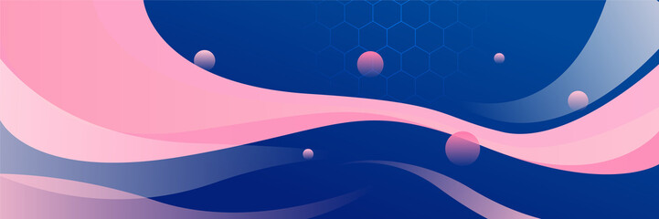 Pink and blue abstract background. Vector abstract graphic design banner pattern background template.