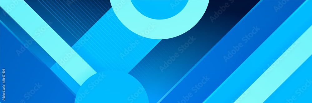 Wall mural blue abstract background. vector abstract graphic design banner pattern background template.
