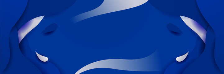 Dark blue abstract background. Vector abstract graphic design banner pattern background template.