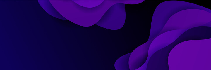 Dark purple abstract background. Vector abstract graphic design banner pattern background template.