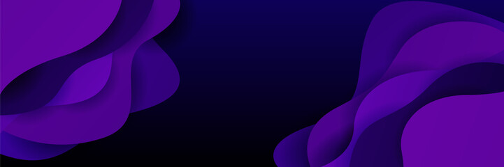 Dark purple abstract background. Vector abstract graphic design banner pattern background template.