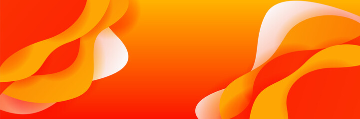 Orange abstract background. Vector abstract graphic design banner pattern background template.
