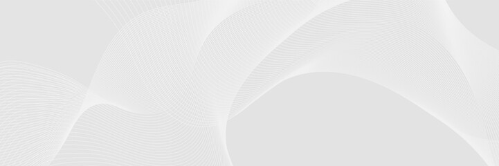 White abstract banner background. Vector abstract graphic design banner pattern background template.