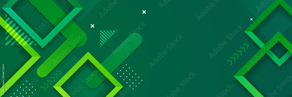 Poster green abstract banner background. vector abstract graphic design banner pattern background template.