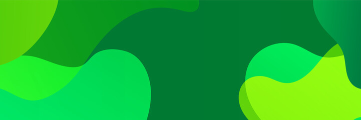 Green abstract banner background. Vector abstract graphic design banner pattern background template.