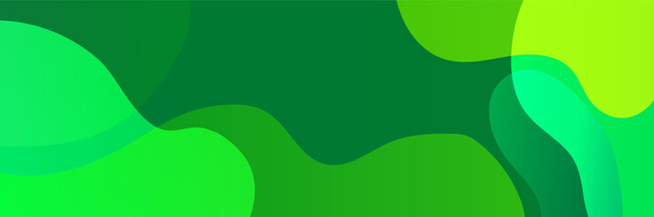 Green abstract banner background. Vector abstract graphic design banner pattern background template.