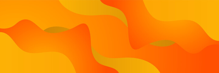Orange abstract banner background. Vector abstract graphic design banner pattern background template.