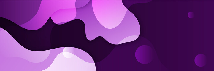 Dark violet background for wide banner. Vector abstract graphic design banner pattern background template.