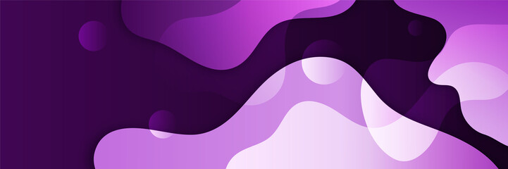 Dark violet background for wide banner. Vector abstract graphic design banner pattern background template.