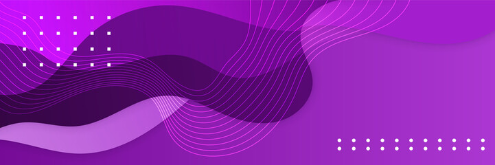 Dark violet background for wide banner. Vector abstract graphic design banner pattern background template.