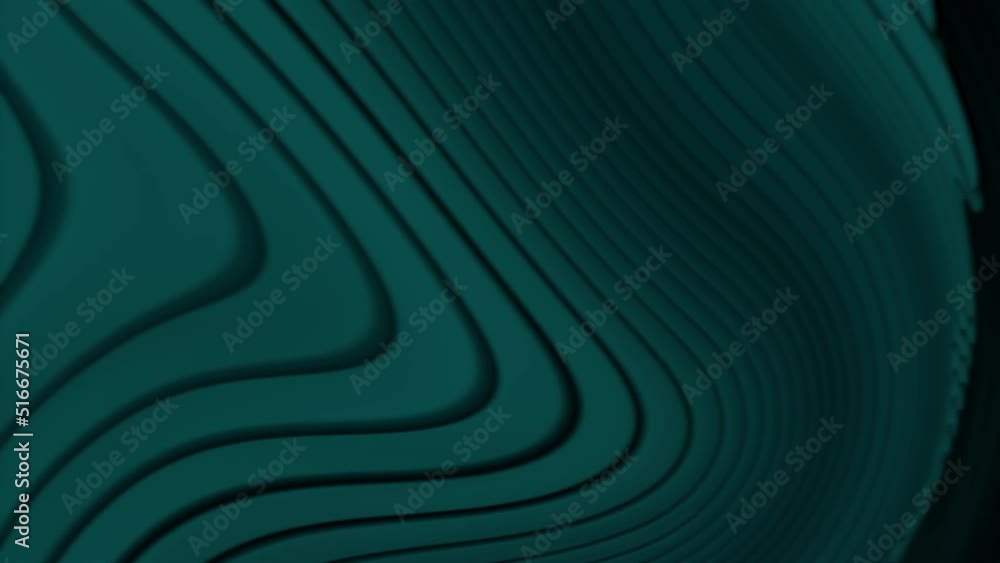 Leinwandbilder animated 3d waving cloth texture. liquid holographic background. smooth silk cloth surface with ripp