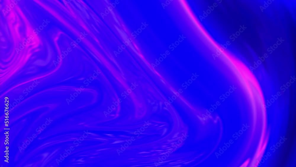 Leinwandbilder animated 3d waving cloth texture. liquid holographic background. smooth silk cloth surface with ripp